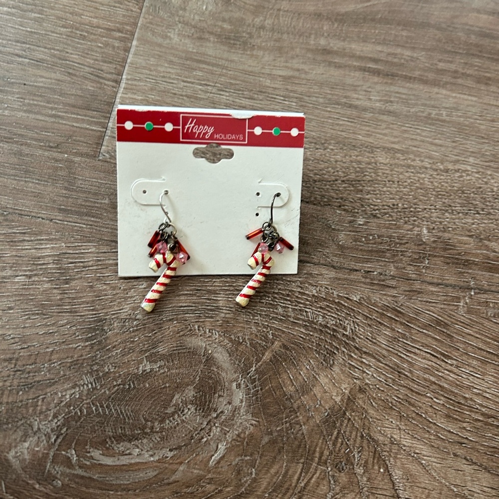 Holiday Candy Cane Earrings